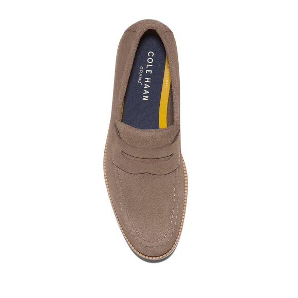 Cole Haan Mens Suede Penny  Loafers Size 9 Truffle Brown Leather C41635 Dress main image 7